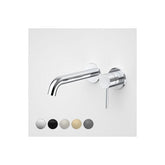 Caroma Liano II 175mm Wall Basin / Bath Mixer 2 x Round Cover Plates Chrome